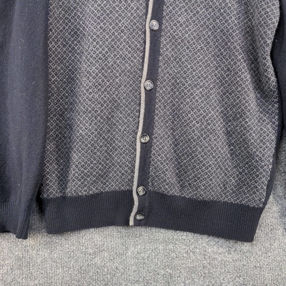 Franco Danti Cardigan Sweater Men's Multicolor Large Long Sleeve Wool Made Italy - Picture 4 of 12